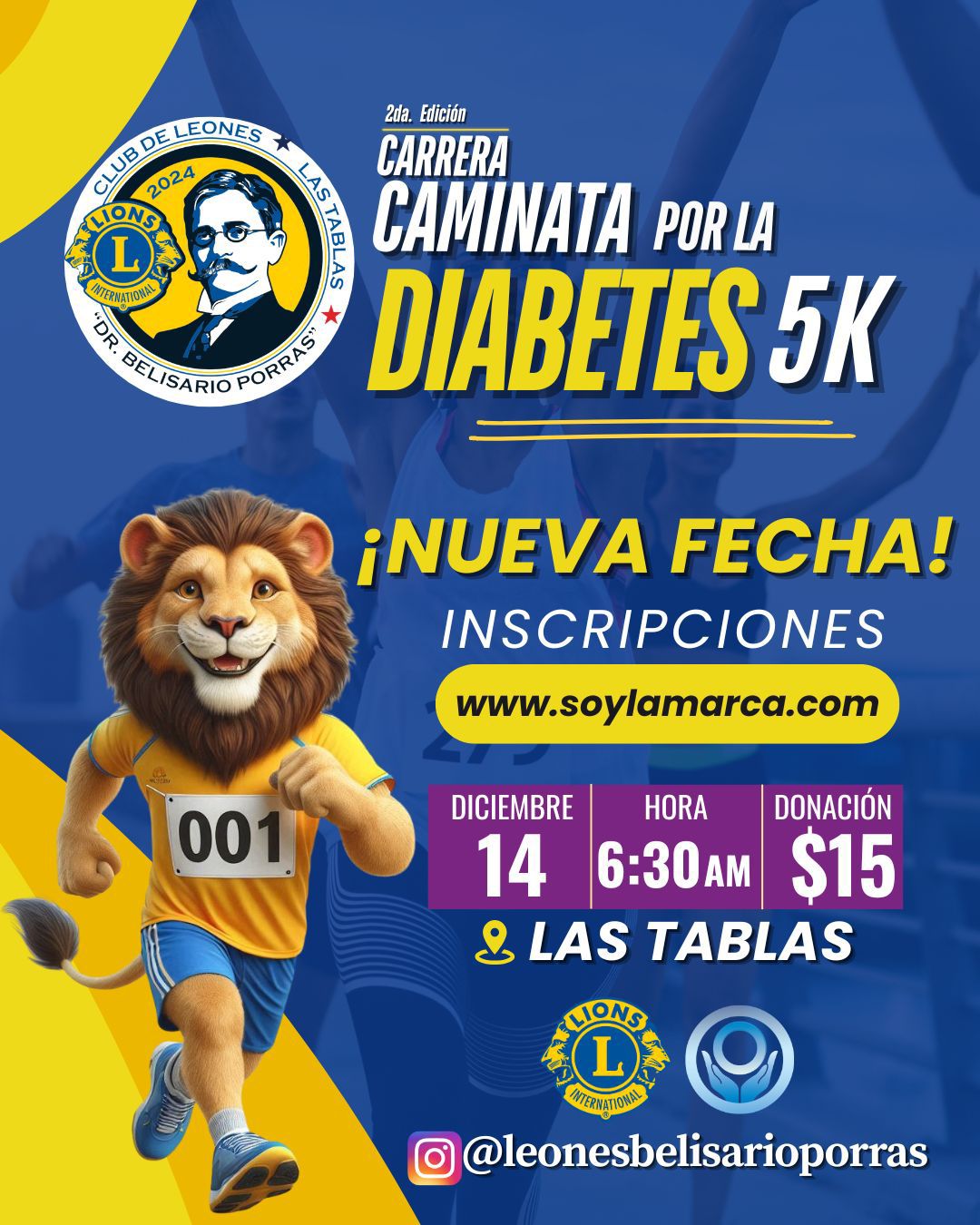 Carrera caminata contra la diabetes